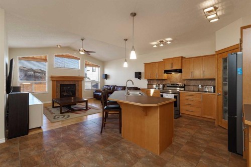 116 Rainbow Falls Grove, Chestermere, AB - Indoor Photo Showing Kitchen