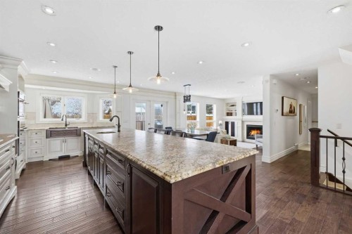 23 Deermoss Place Se, Calgary, AB - Indoor Photo Showing Kitchen With Upgraded Kitchen