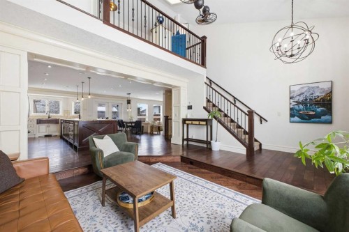 23 Deermoss Place Se, Calgary, AB - Indoor Photo Showing Living Room
