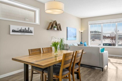 15 Masters Square Se, Calgary, AB - Indoor Photo Showing Dining Room