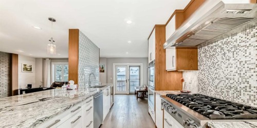 56 Patterson Crescent Sw, Calgary, AB - Indoor Photo Showing Kitchen With Upgraded Kitchen