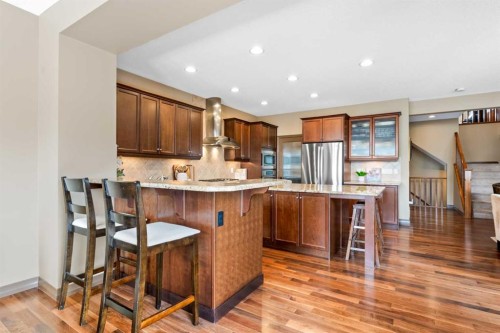 140 Mahogany Terrace Se, Calgary, AB - Indoor Photo Showing Kitchen With Upgraded Kitchen