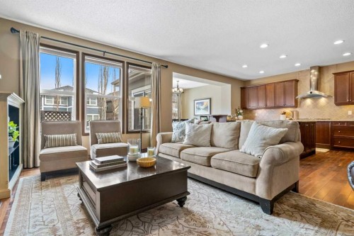 140 Mahogany Terrace Se, Calgary, AB - Indoor Photo Showing Living Room