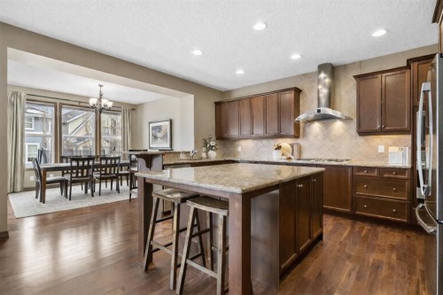 140 Mahogany Terrace Se, Calgary, AB - Indoor Photo Showing Kitchen With Upgraded Kitchen