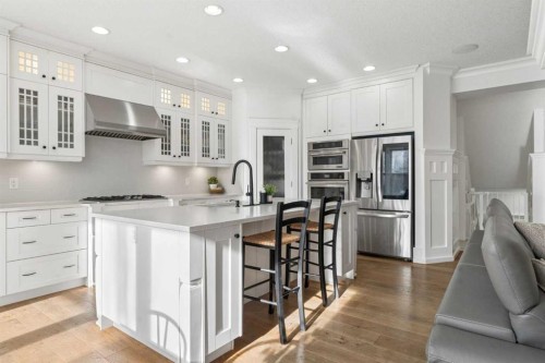 161 Mahogany Square Se, Calgary, AB - Indoor Photo Showing Kitchen With Stainless Steel Kitchen With Upgraded Kitchen