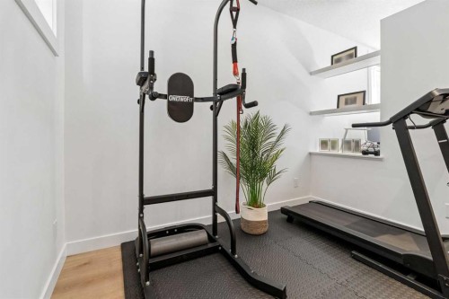 161 Mahogany Square Se, Calgary, AB - Indoor Photo Showing Gym Room