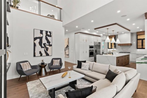 102 South Shore Road, Chestermere, AB - Indoor Photo Showing Living Room