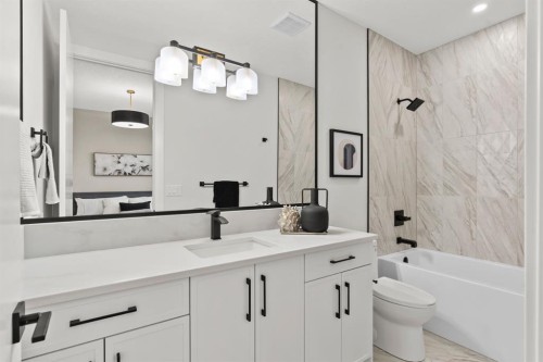 91 South Shore Road, Chestermere, AB - Indoor Photo Showing Bathroom