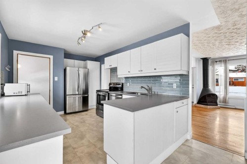 79 Hillary Crescent Sw, Calgary, AB - Indoor Photo Showing Kitchen