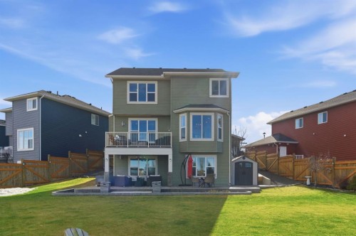 1469 Aldrich Place, Carstairs, AB - Outdoor With Deck Patio Veranda