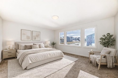 67 Creekside Path Sw, Calgary, AB - Indoor Photo Showing Bedroom