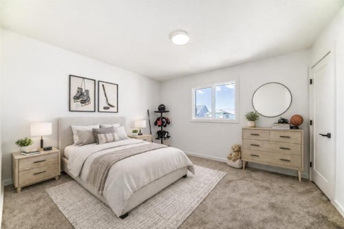 67 Creekside Path Sw, Calgary, AB - Indoor Photo Showing Bedroom