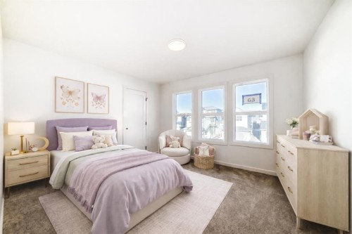 67 Creekside Path Sw, Calgary, AB - Indoor Photo Showing Bedroom