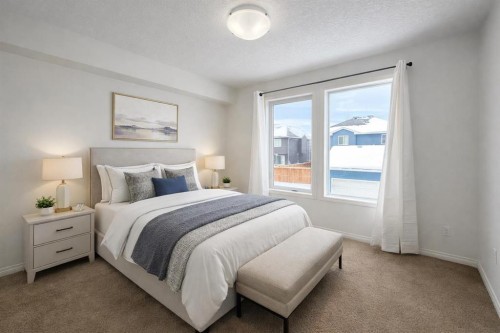 130 Auburn Meadows Walk Se, Calgary, AB - Indoor Photo Showing Bedroom