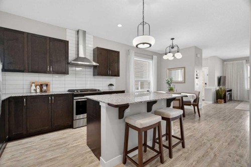 67 Wolf Willow Boulevard Se, Calgary, AB - Indoor Photo Showing Kitchen With Upgraded Kitchen