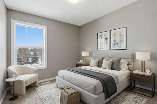 54 Legacy Close Se, Calgary, AB - Indoor Photo Showing Bedroom
