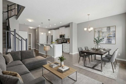 54 Legacy Close Se, Calgary, AB - Indoor Photo Showing Living Room