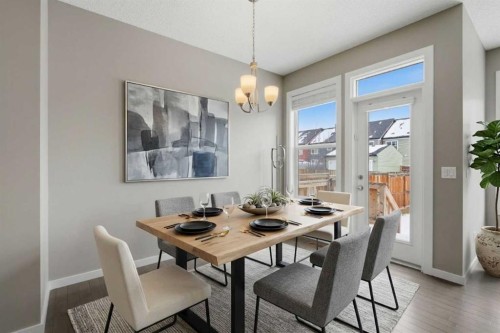 54 Legacy Close Se, Calgary, AB - Indoor Photo Showing Dining Room