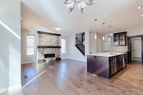 107 Nolancrest Rise Nw, Calgary, AB - Indoor With Fireplace