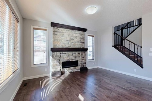 107 Nolancrest Rise Nw, Calgary, AB - Indoor With Fireplace