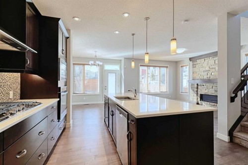 107 Nolancrest Rise Nw, Calgary, AB - Indoor Photo Showing Kitchen With Double Sink With Upgraded Kitchen
