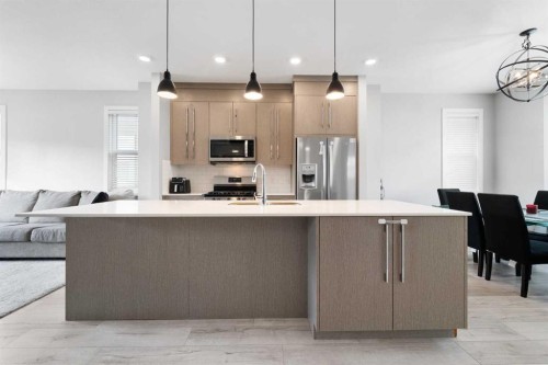 20 Cornerstone Manor Ne, Calgary, AB - Indoor Photo Showing Kitchen With Upgraded Kitchen