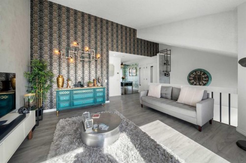 1312 10 Avenue Se, High River, AB - Indoor Photo Showing Living Room