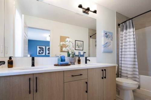 145 Wild Rose Way Se, Calgary, AB - Indoor Photo Showing Bathroom