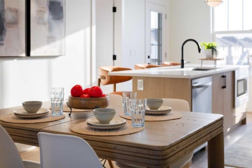 145 Wild Rose Way Se, Calgary, AB - Indoor Photo Showing Dining Room