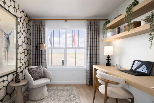 145 Wild Rose Way Se, Calgary, AB - Indoor Photo Showing Office