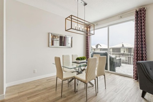 415 Rivercrest Boulevard, Cochrane, AB - Indoor Photo Showing Dining Room