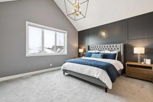 105 Masters Cape Se, Calgary, AB - Indoor Photo Showing Bedroom