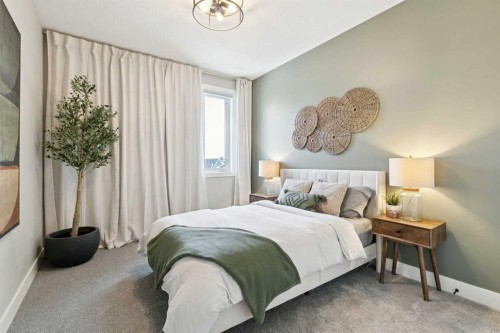 105 Masters Cape Se, Calgary, AB - Indoor Photo Showing Bedroom