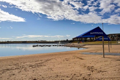 105 Masters Cape Se, Calgary, AB - Outdoor With Body Of Water With View