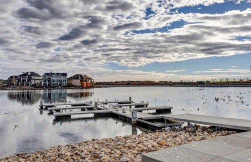 105 Masters Cape Se, Calgary, AB - Outdoor With Body Of Water With View