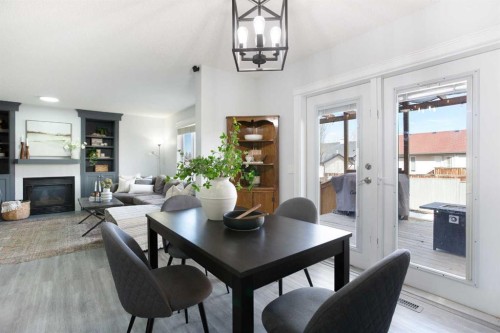 8 Thorndale Close Se, Airdrie, AB - Indoor With Fireplace