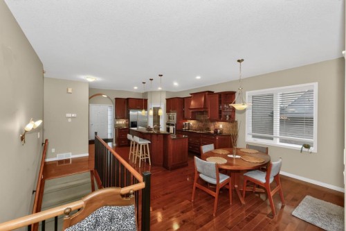 2735 Evercreek Bluffs Way Sw, Calgary, AB - Indoor Photo Showing Dining Room