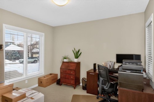 2735 Evercreek Bluffs Way Sw, Calgary, AB - Indoor Photo Showing Office
