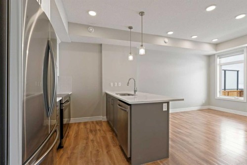 394 Seton Passage Se, Calgary, AB - Indoor Photo Showing Kitchen With Stainless Steel Kitchen With Upgraded Kitchen