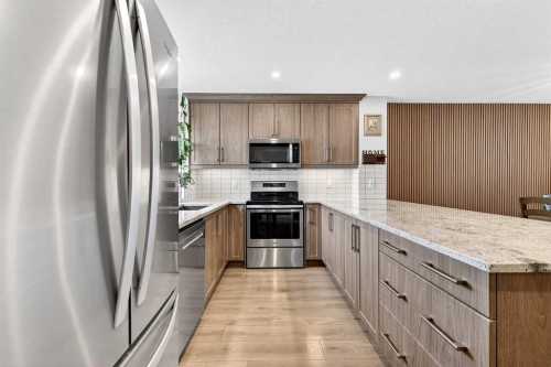 287 Masters Row Se, Calgary, AB - Indoor Photo Showing Kitchen With Upgraded Kitchen
