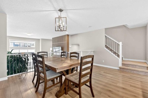 287 Masters Row Se, Calgary, AB - Indoor Photo Showing Dining Room
