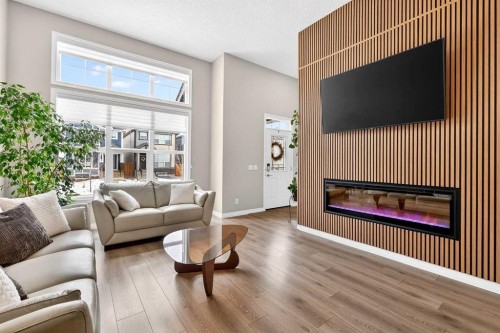 287 Masters Row Se, Calgary, AB - Indoor Photo Showing Living Room