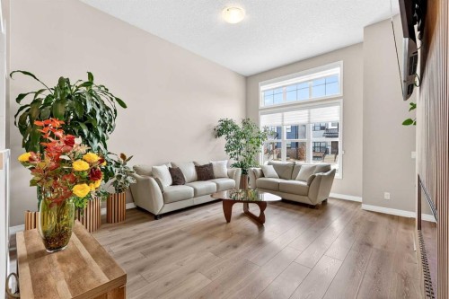287 Masters Row Se, Calgary, AB - Indoor Photo Showing Living Room