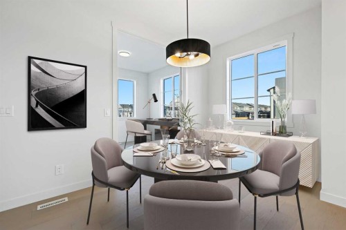 1189 Waterford Drive, Chestermere, AB - Indoor Photo Showing Dining Room
