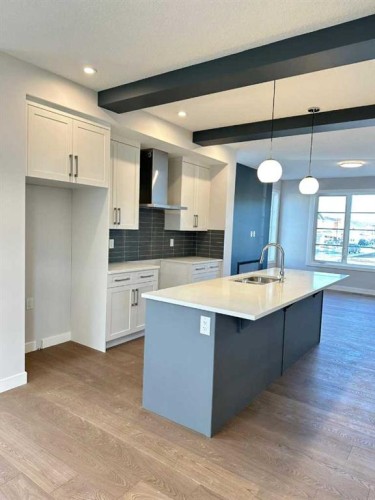1189 Waterford Drive, Chestermere, AB - Indoor Photo Showing Kitchen With Upgraded Kitchen