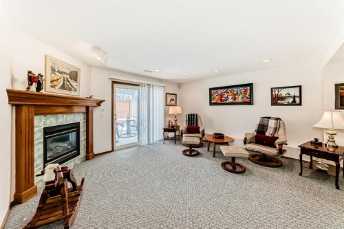 157 Hawkstone Manor Nw, Calgary, AB - Indoor With Fireplace