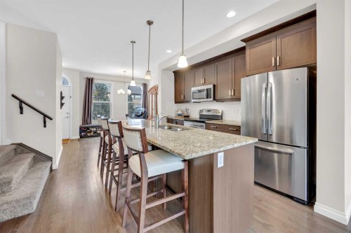 37 Sage Meadows Terrace Nw, Calgary, AB - Indoor Photo Showing Kitchen With Stainless Steel Kitchen With Double Sink With Upgraded Kitchen