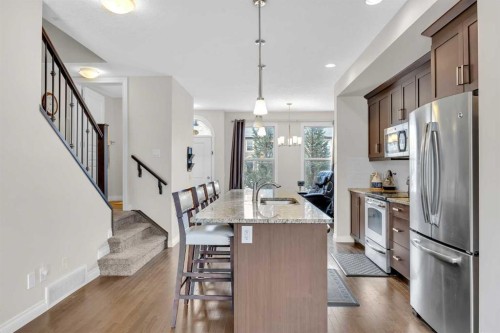 37 Sage Meadows Terrace Nw, Calgary, AB - Indoor Photo Showing Kitchen With Stainless Steel Kitchen With Upgraded Kitchen