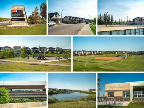 205 New Brighton Row Se, Calgary, AB - Outdoor With View