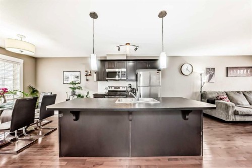 176 Cascades Passage, Chestermere, AB - Indoor Photo Showing Kitchen With Stainless Steel Kitchen With Double Sink With Upgraded Kitchen